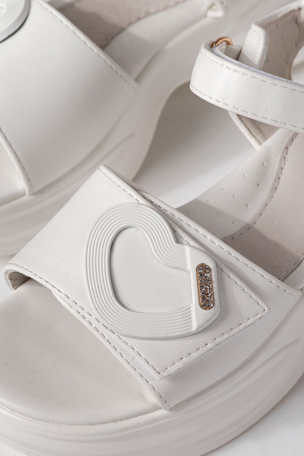 Детски сандали бели от еко кожа Dysis #24912