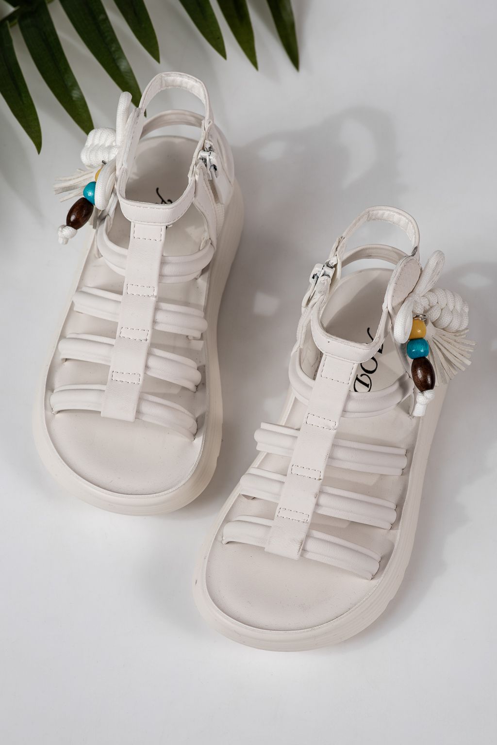 Детски сандали бели от еко кожа Madison #24924