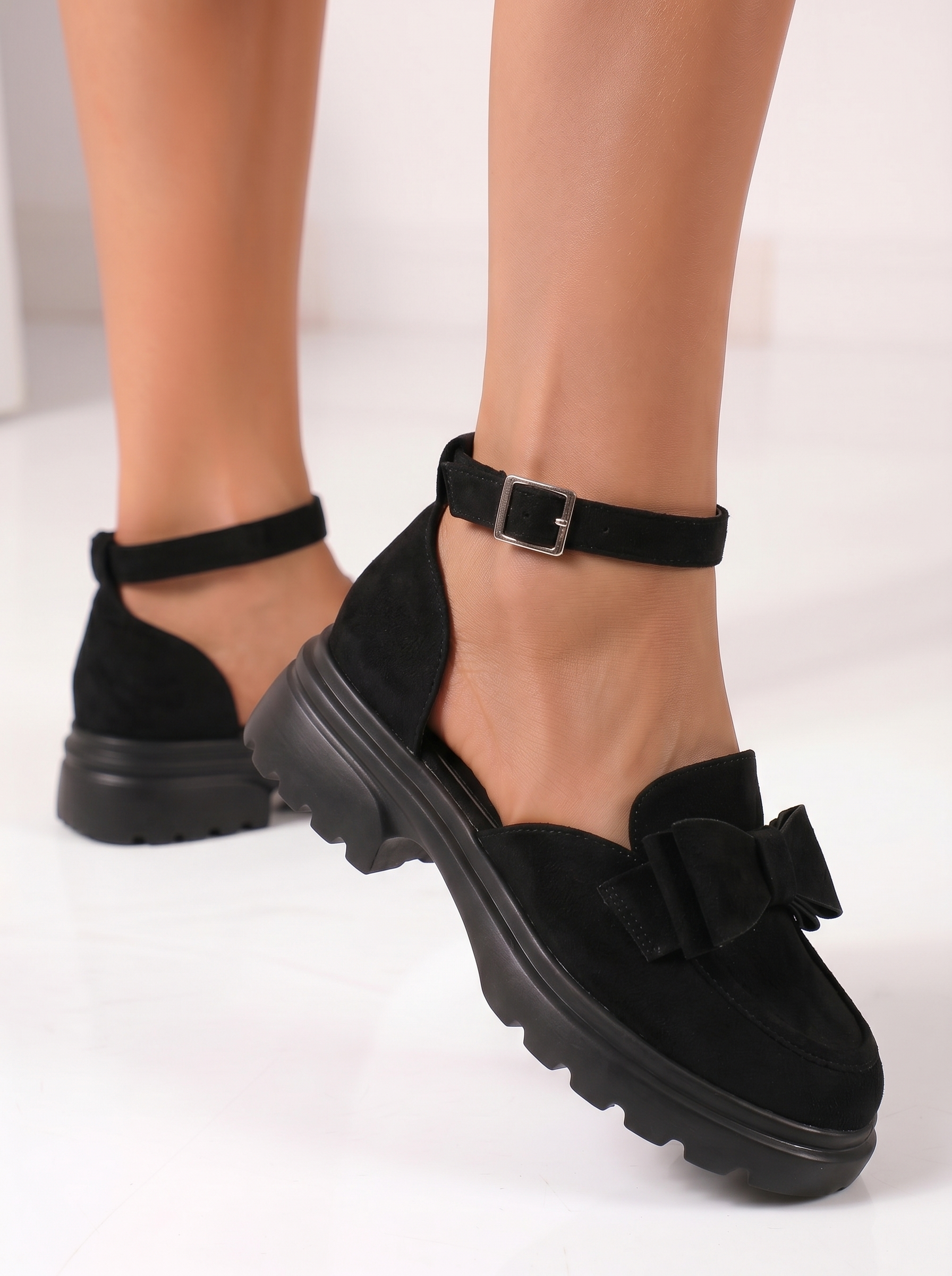 Дамски черни ежедневни обувки от екокожа Maris #24995