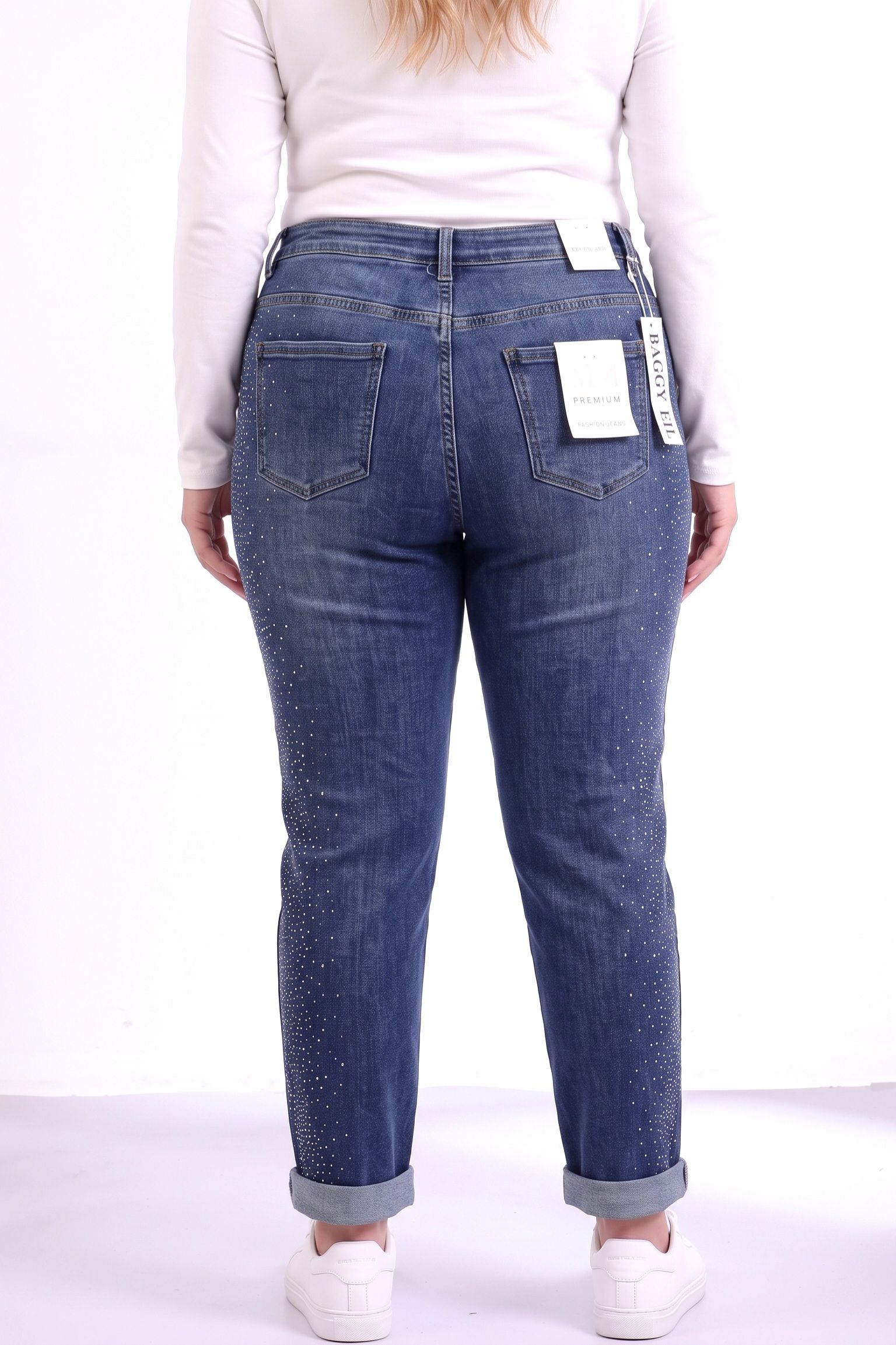 Дамски дънки Baggy Fit Avia сини #A1460