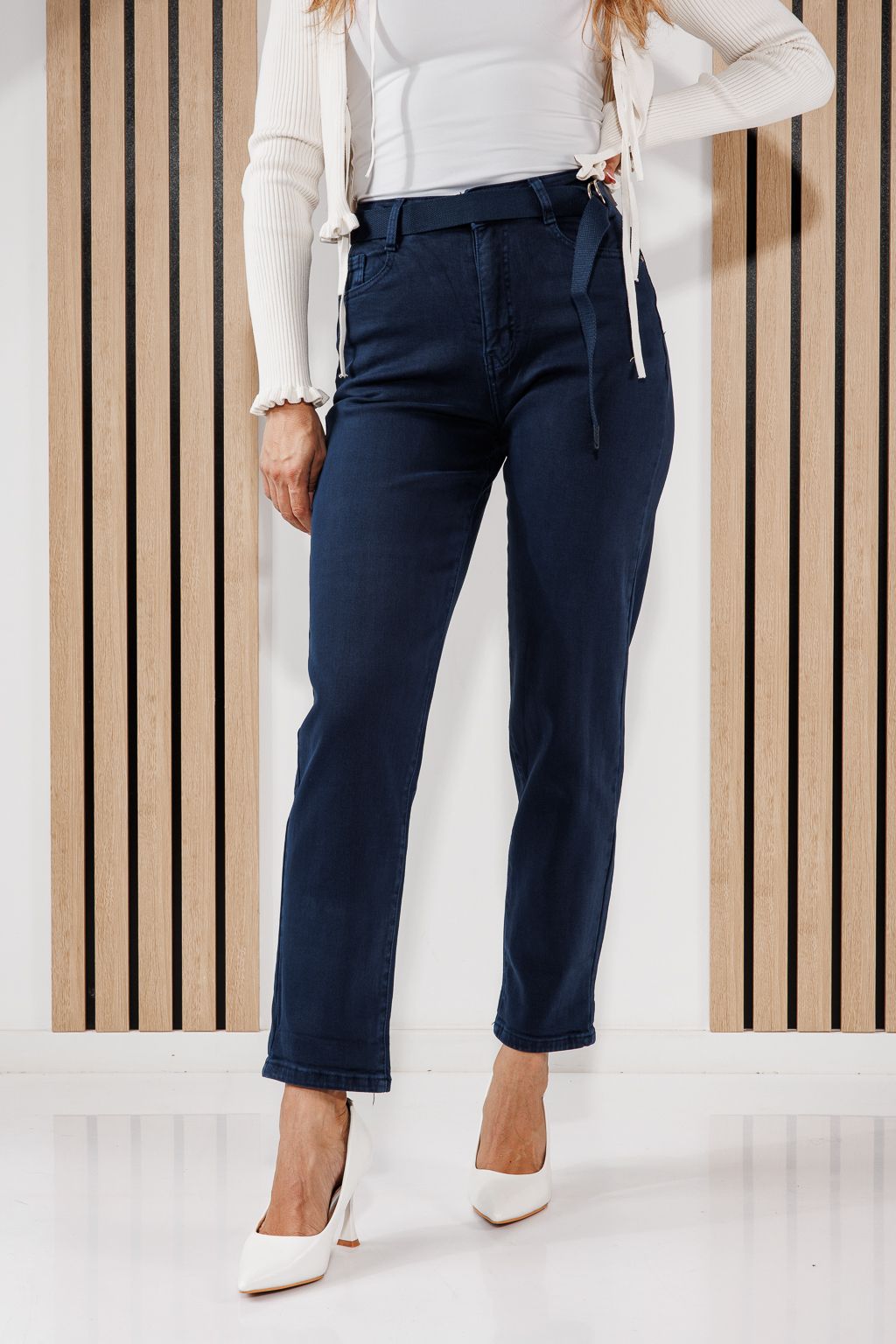 Дамски дънки Baggy Fit Sarah сини #A1464