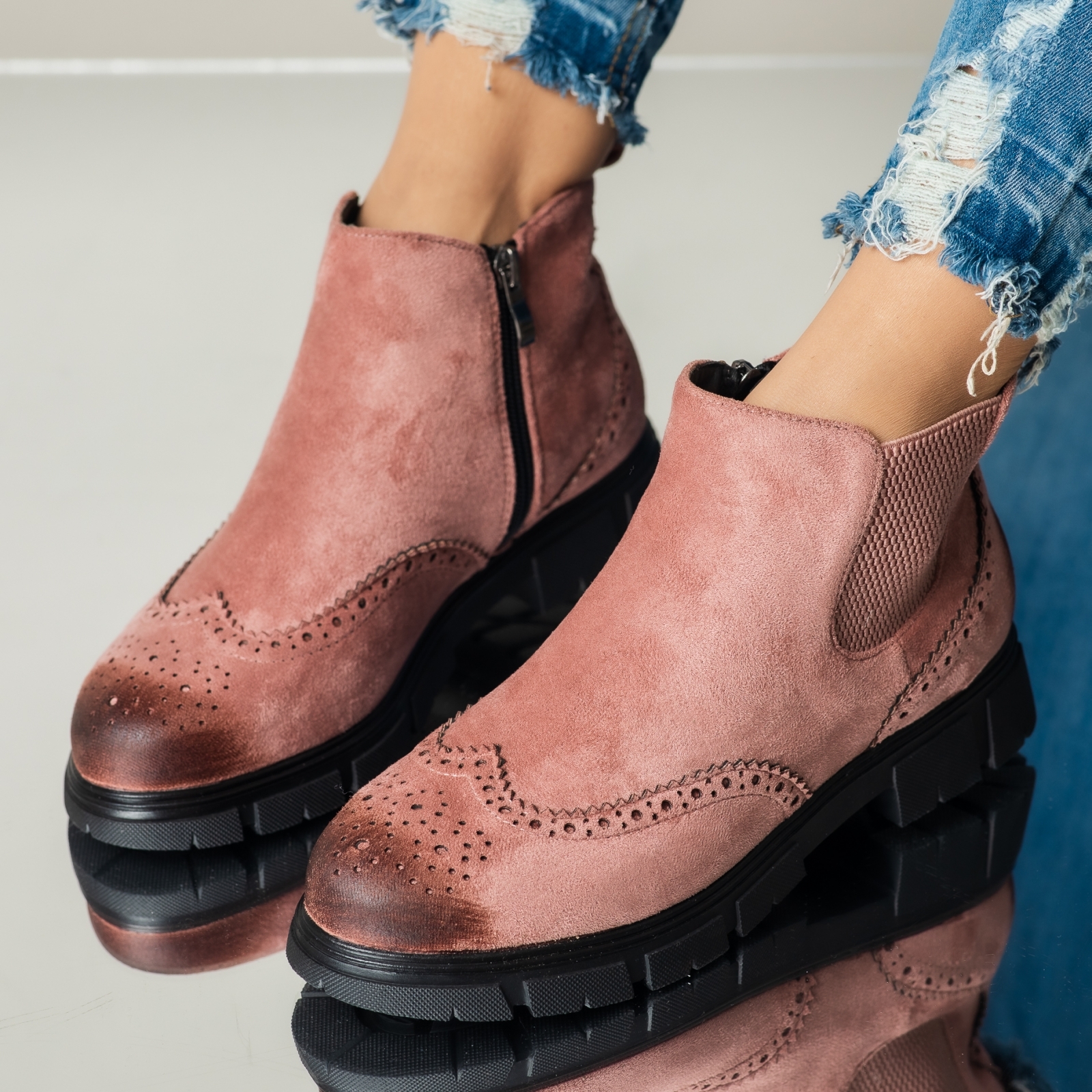 дамски ежедневни обувки Vienna розово #3680M