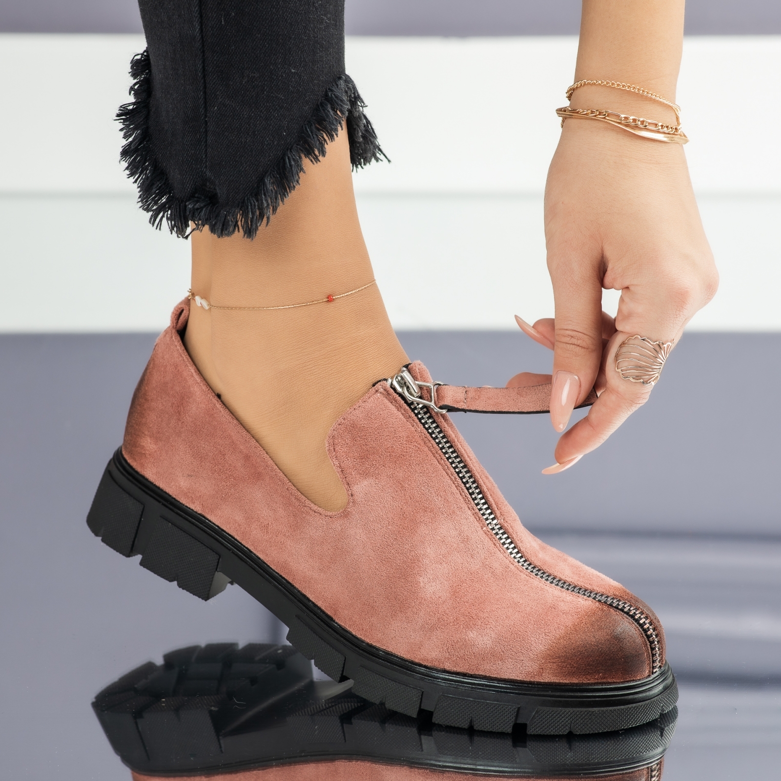 дамски ежедневни обувки Sorana розово #3695M