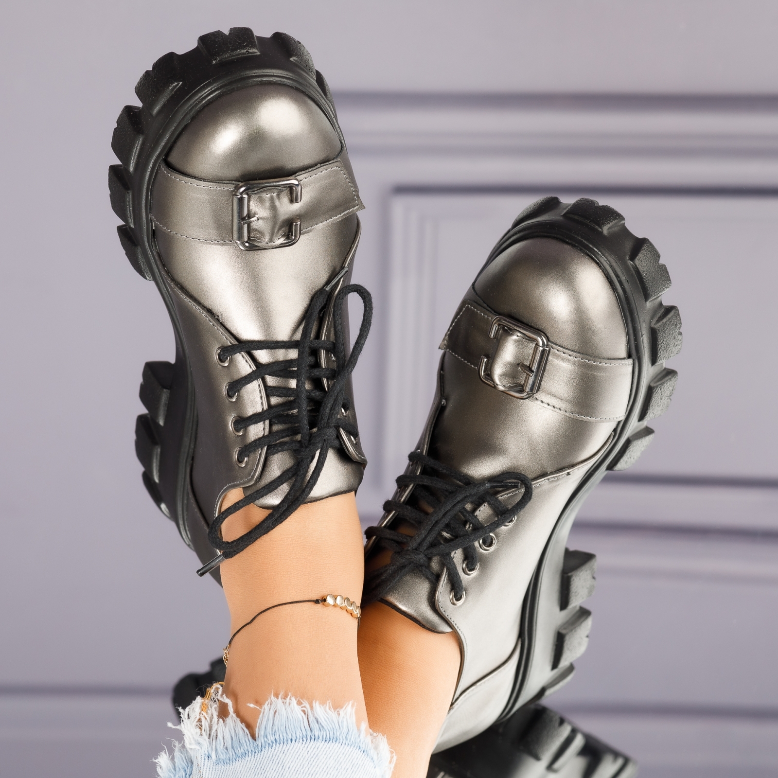 дамски ежедневни обувки Alessia Сиво #4051M