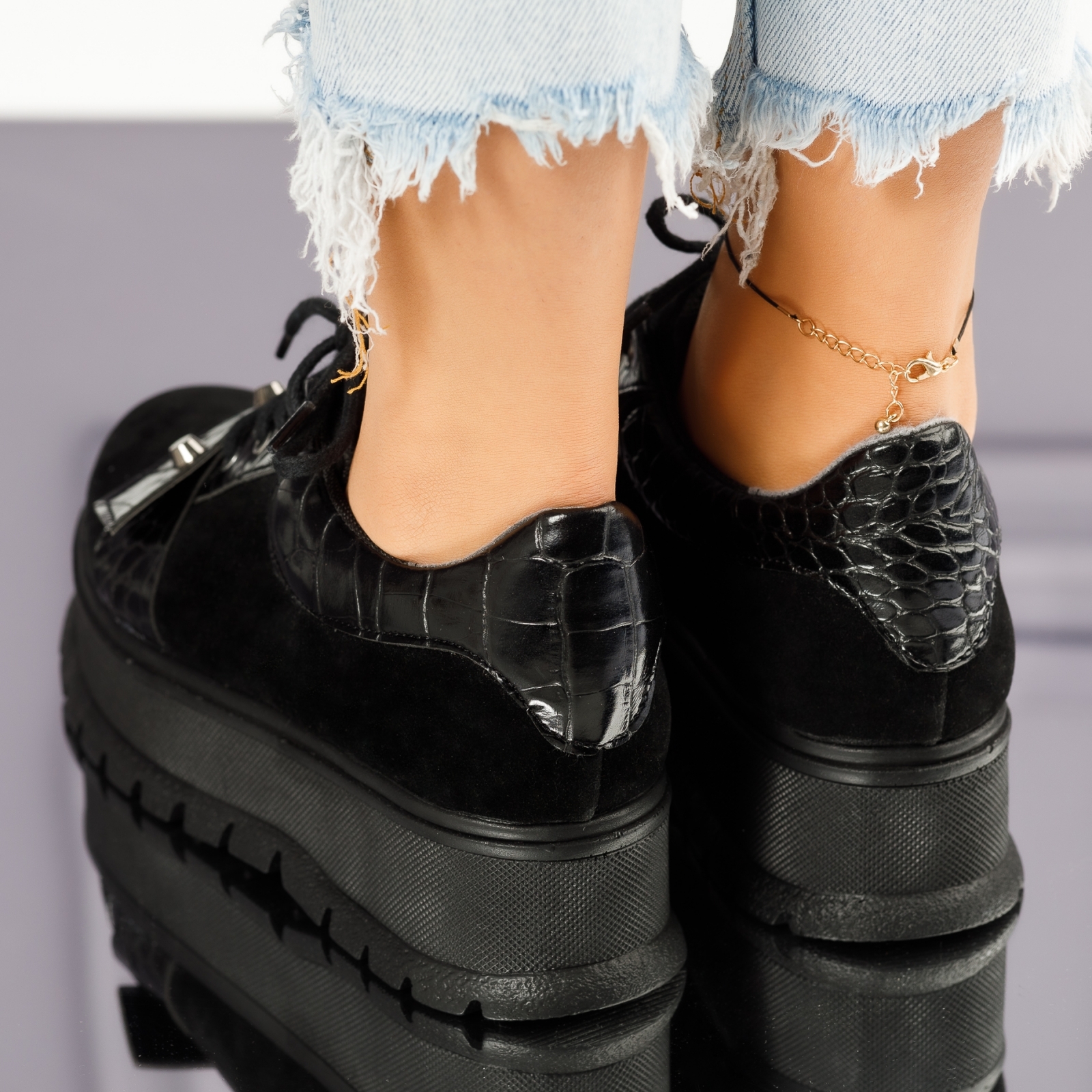 дамски ежедневни обувки Emily черен2 #4037M