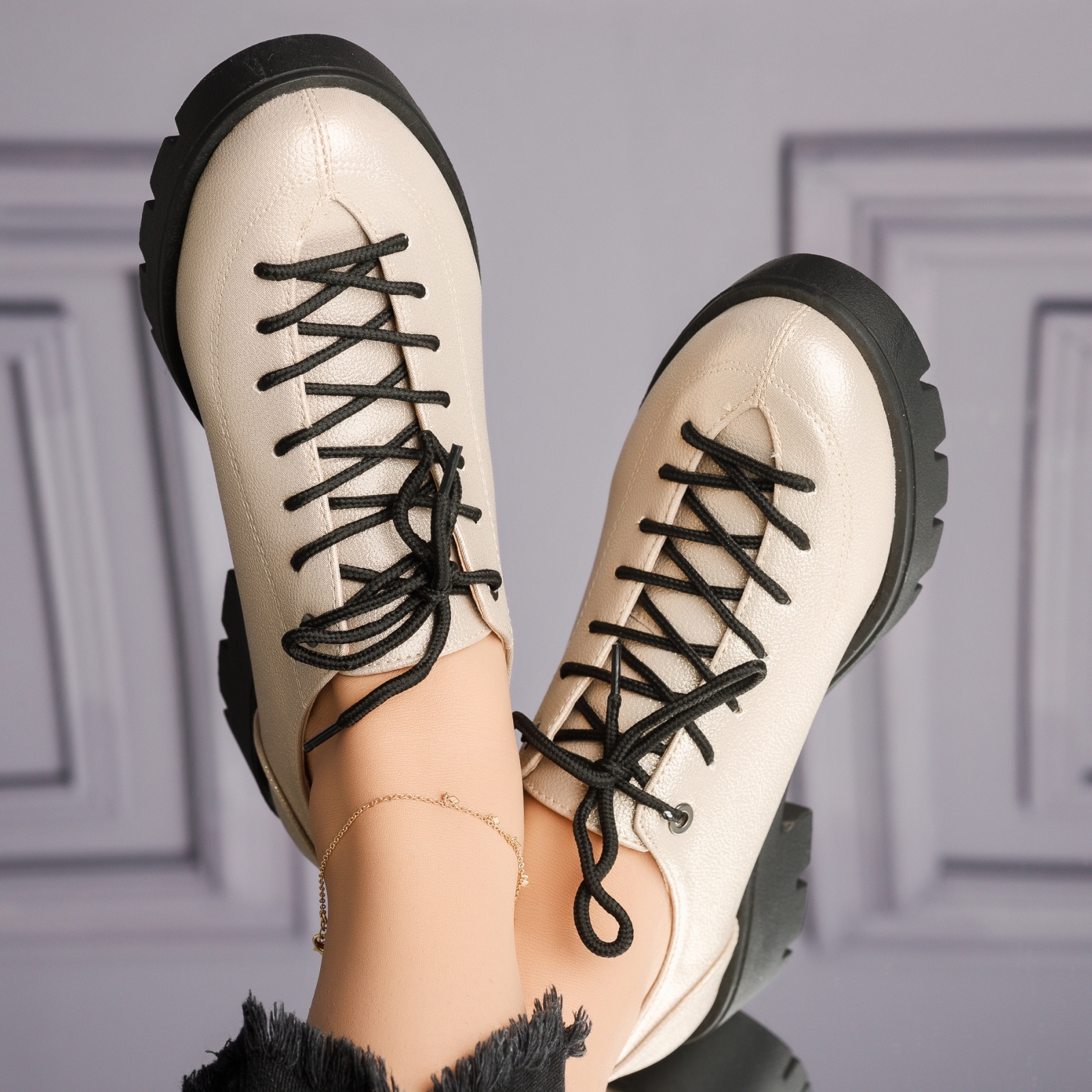 дамски ежедневни обувки Beth RoseGold #4184M