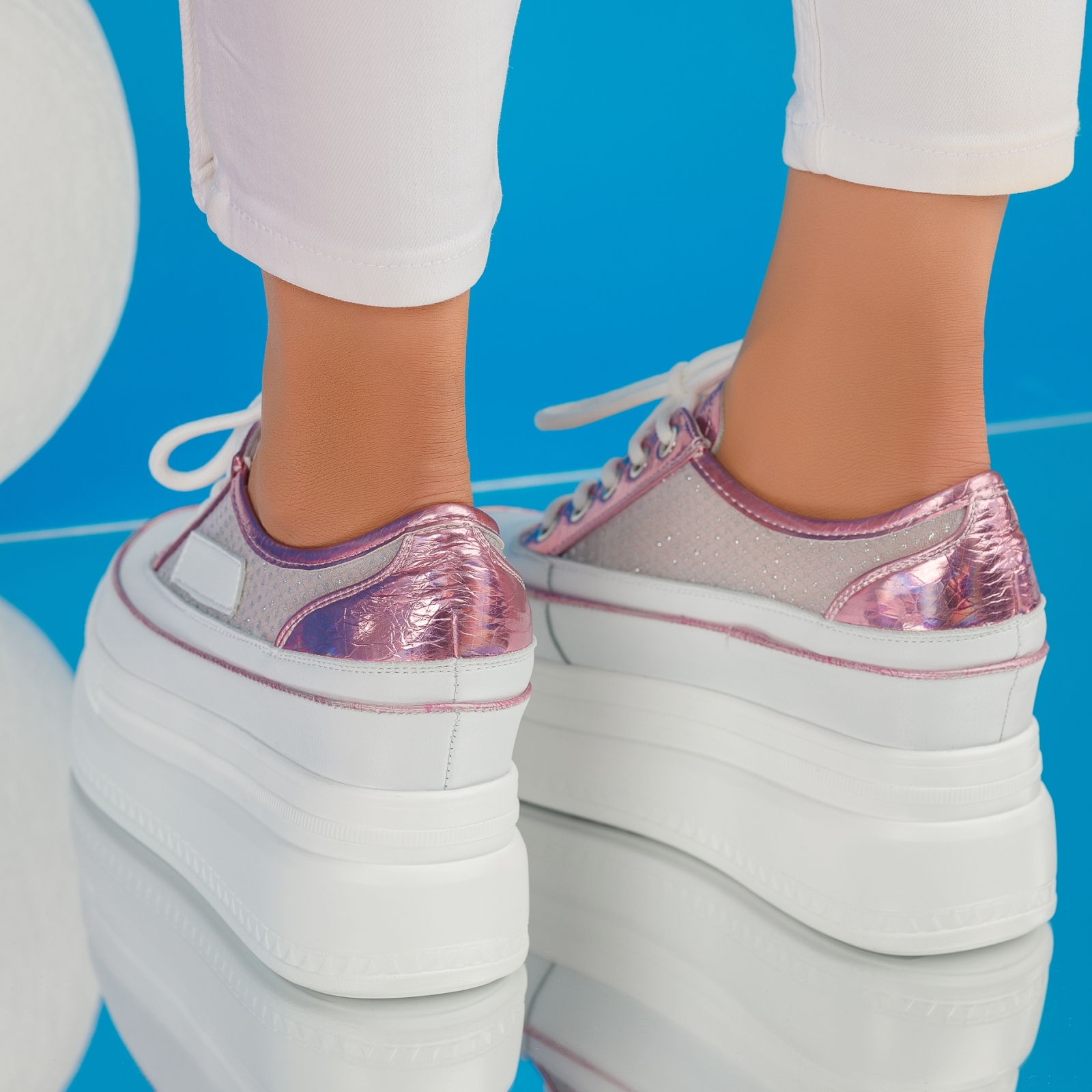 Дамски спортни обувки Lina розово #4286M