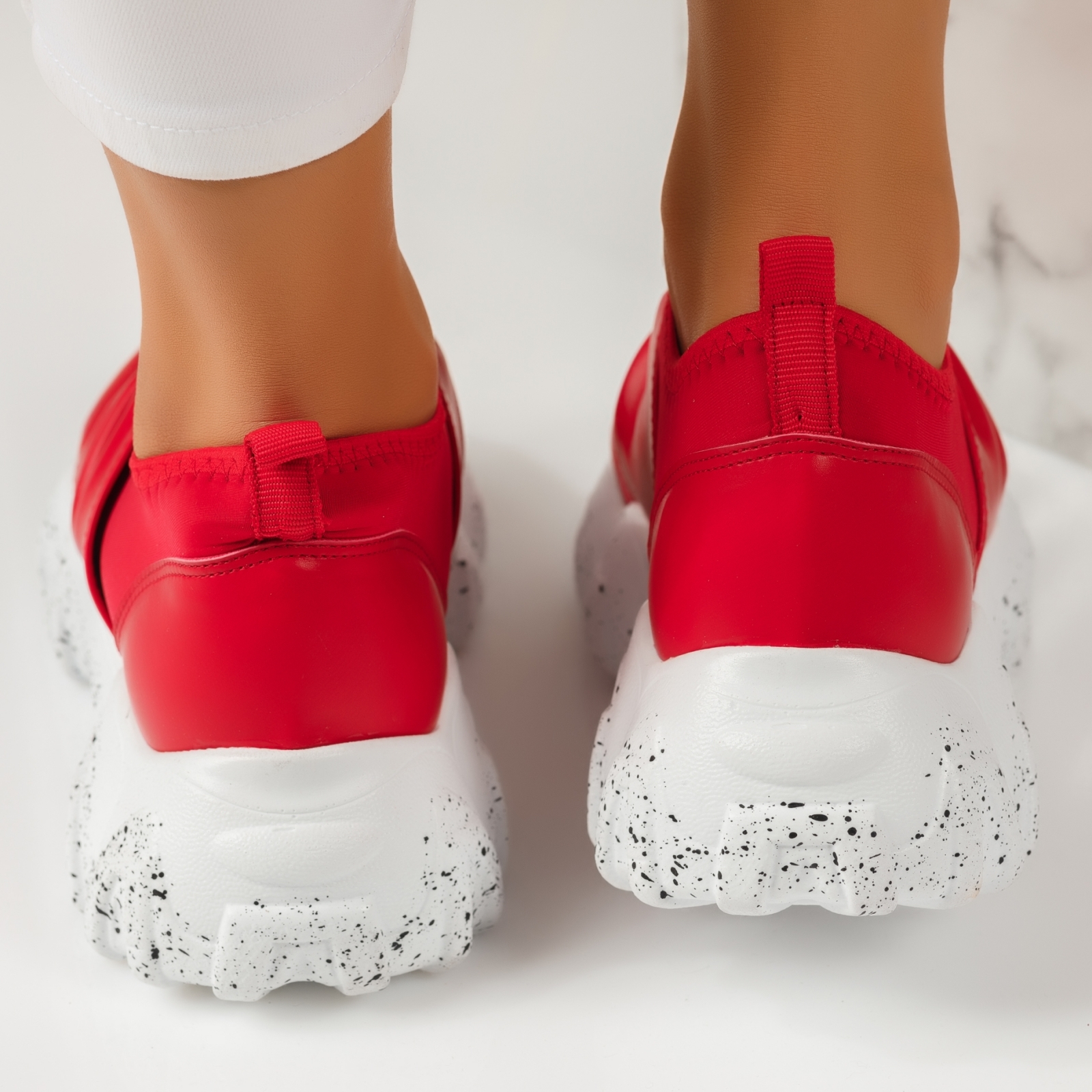 Дамски спортни обувки Agata домати #4446M