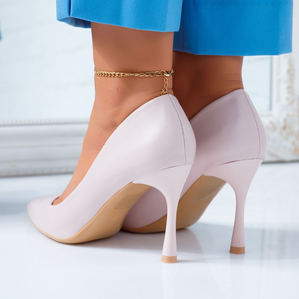 Обувки на токчета Peach розово #6622M
