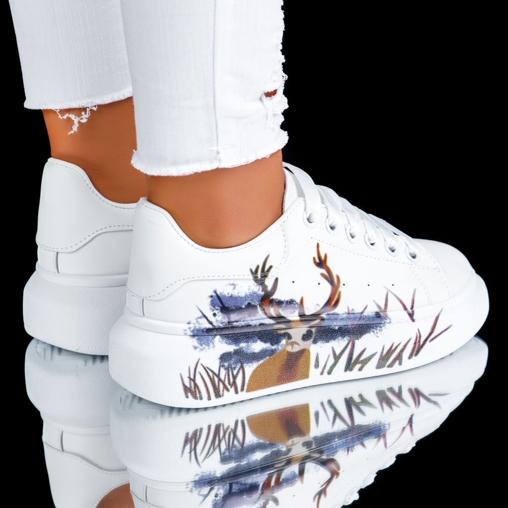 Дамски спортни обувки Ariana Бял #6795M