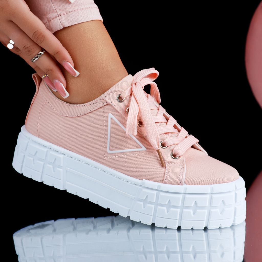 Дамски спортни обувки Melanie розово #6843M