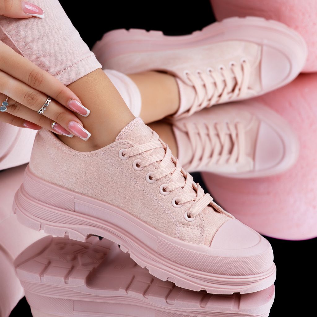Дамски спортни обувки Lucia розово #6838M