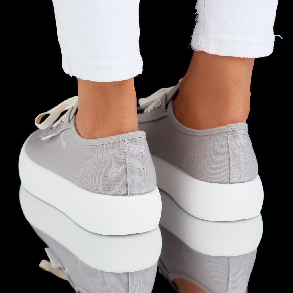 Дамски спортни обувки Gloria Сиво #6847M