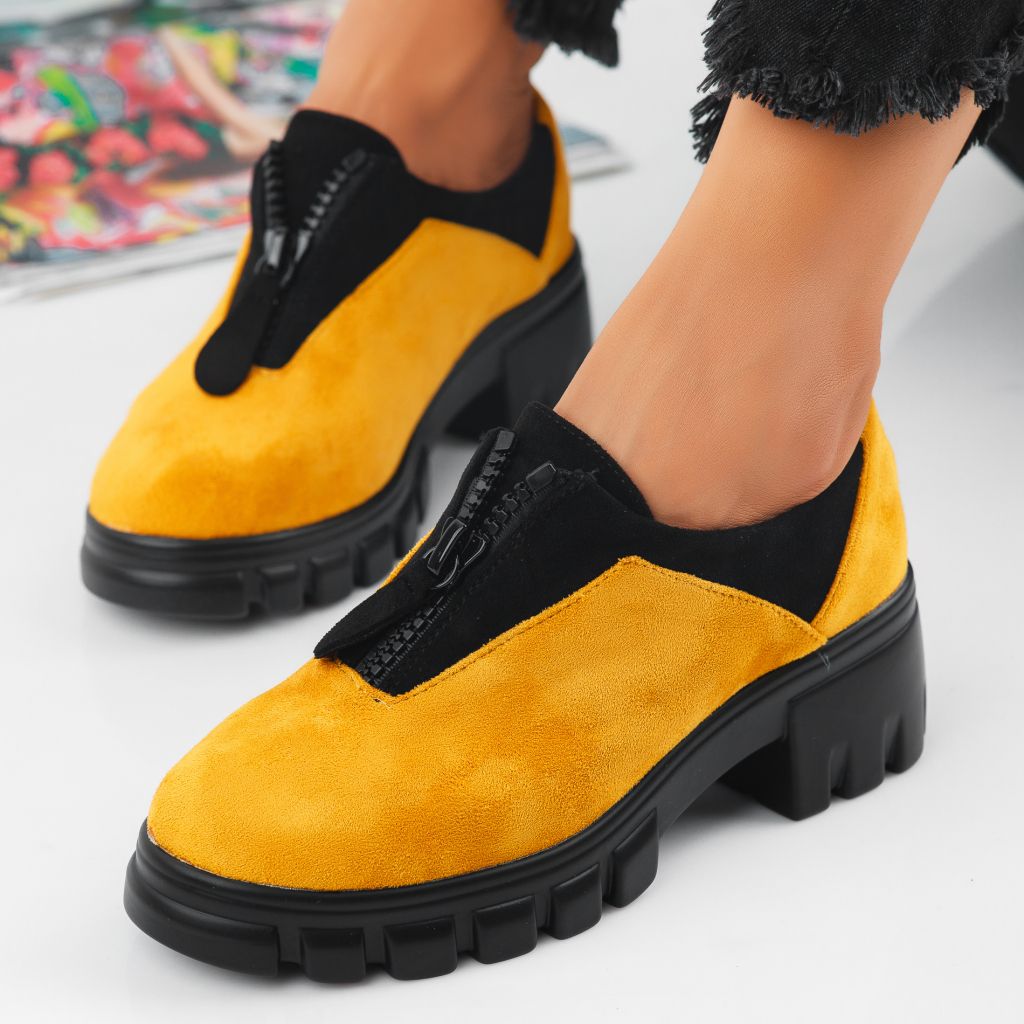 Дамски ежедневни обувки Layla Жълто #7093M