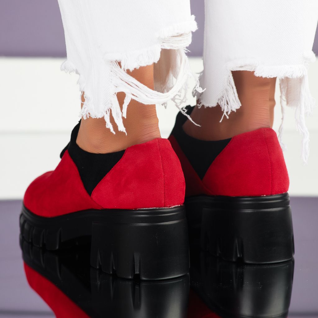 Дамски ежедневни обувки Layla червен #7092M