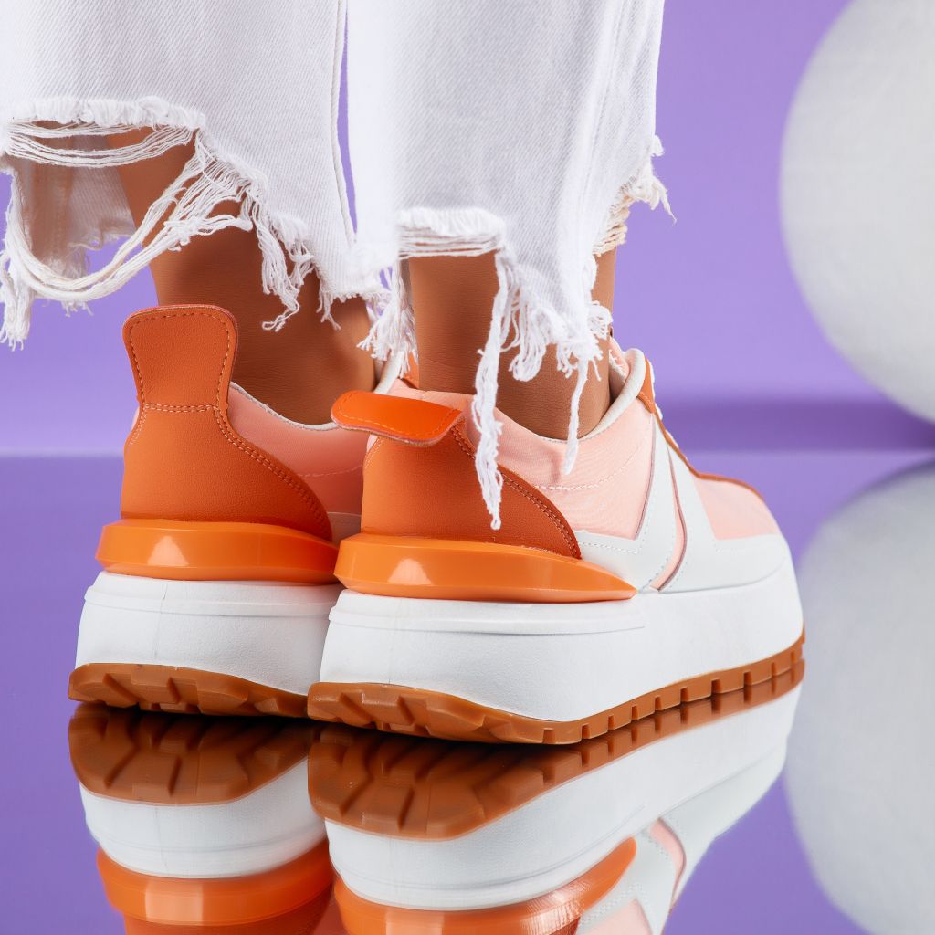 Дамски спортни обувки Leah Оранжево #7294M