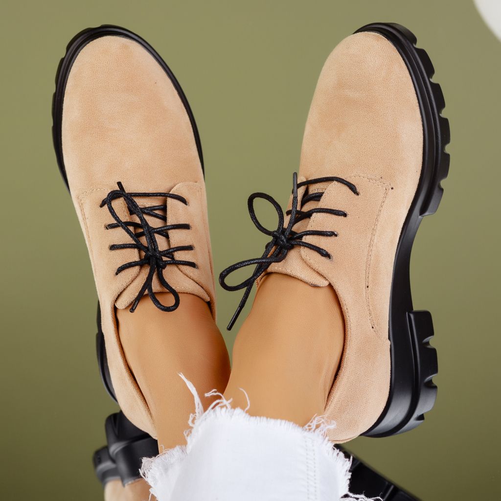 дамски ежедневни обувки Coralia бежово #7173M