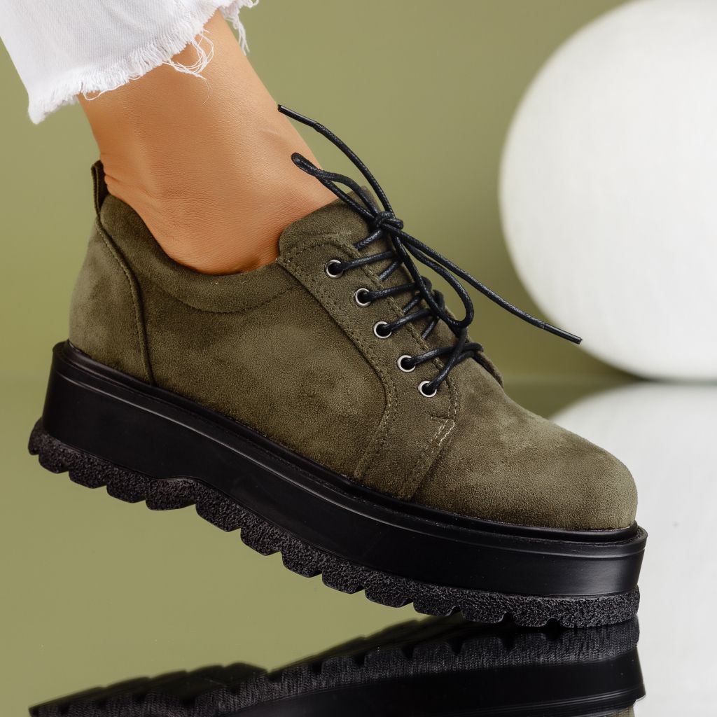 дамски ежедневни обувки Desiree зелено #7180M