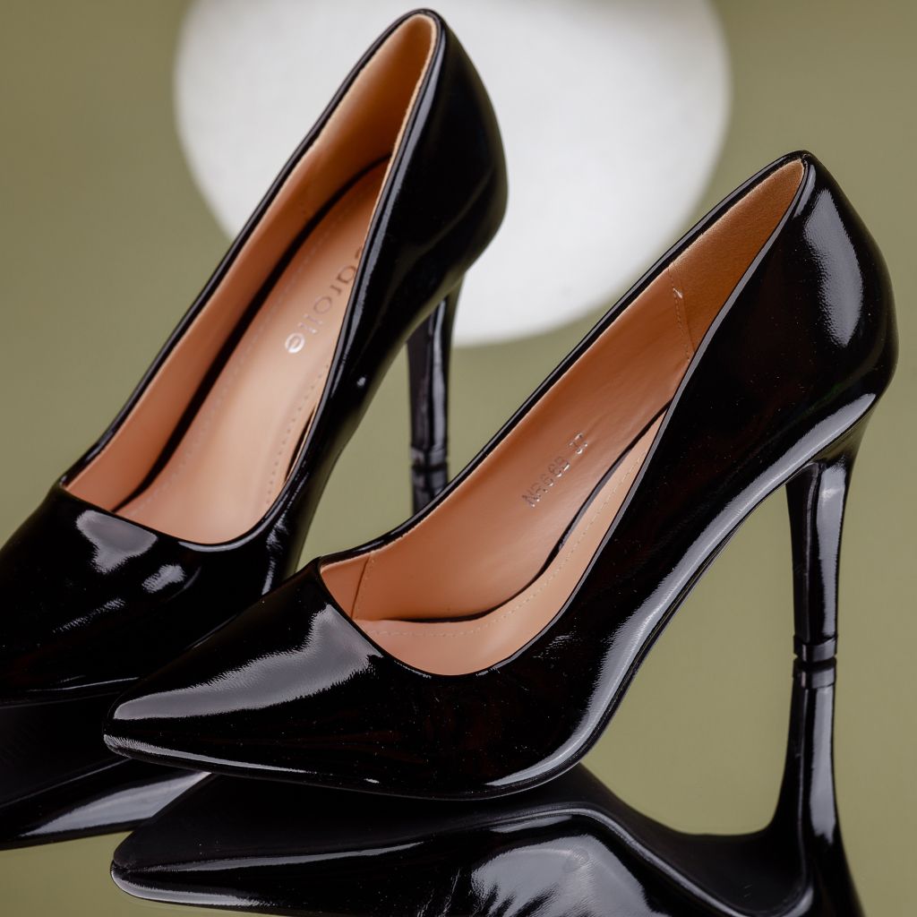 дамски обувки с токчета Adana  черен #7119M