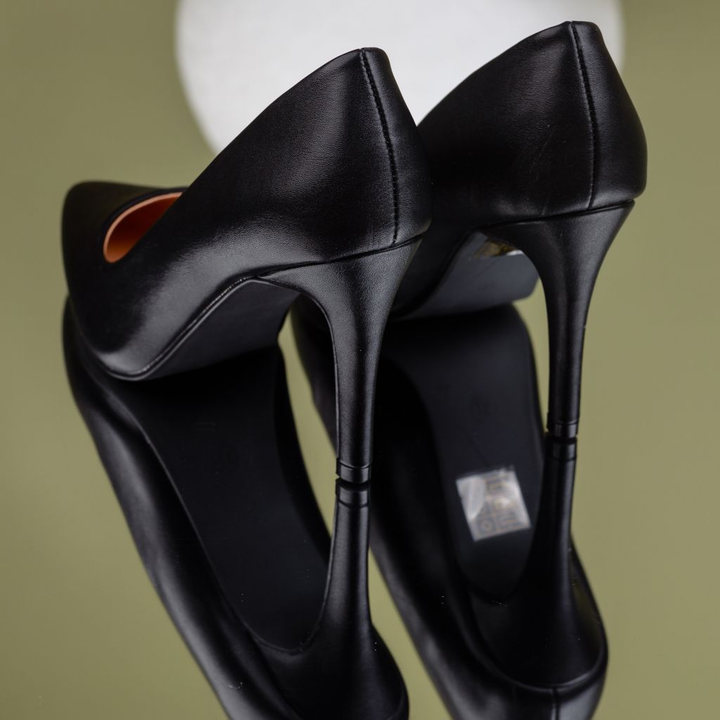 Magas sarkú cipő Fekete Adana3 #7123M