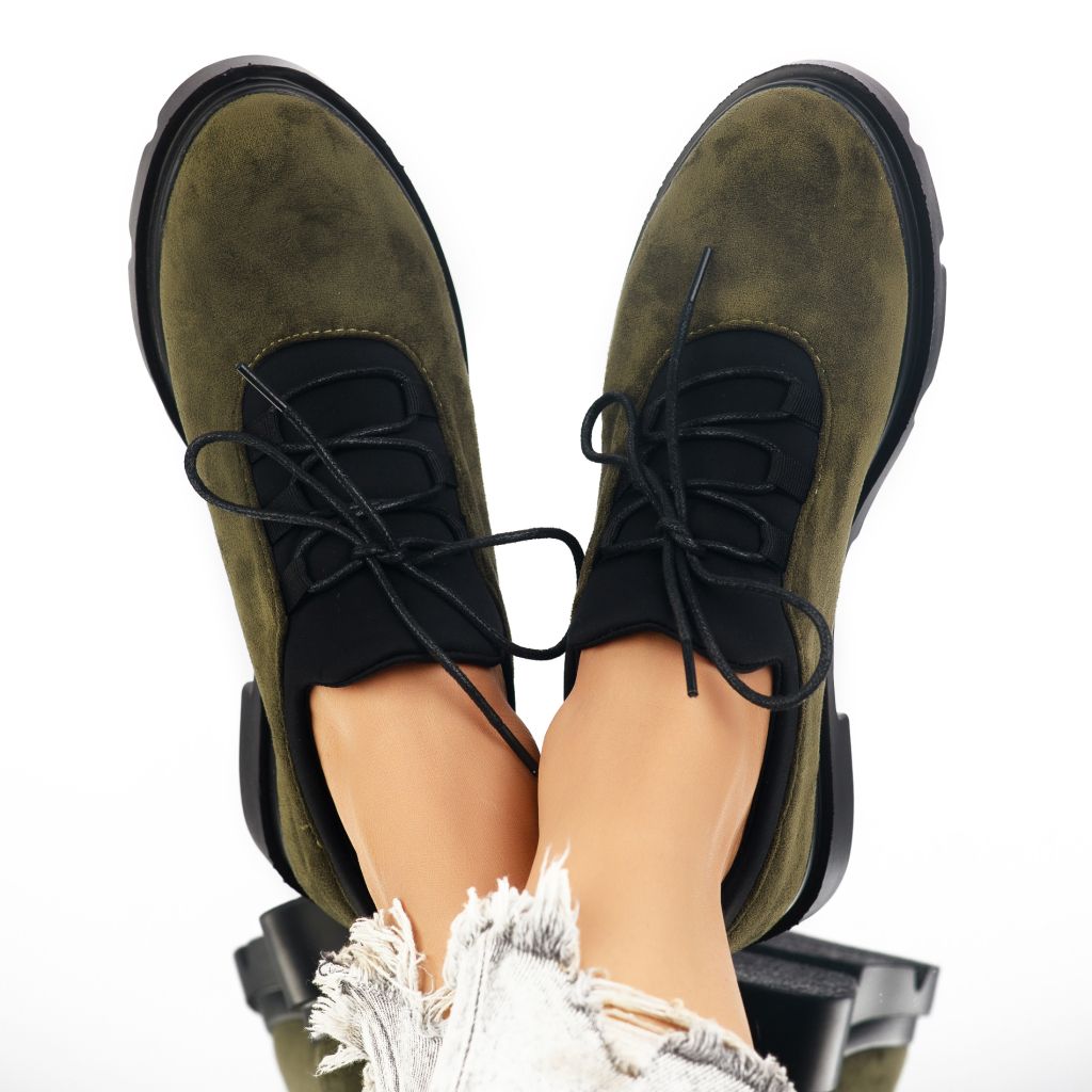 дамски ежедневни обувки Brietta зелено #7156M