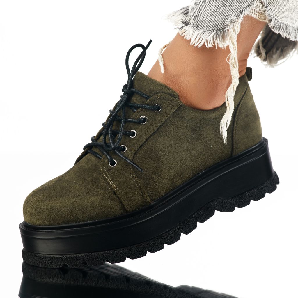 дамски ежедневни обувки Desiree зелено #7180M