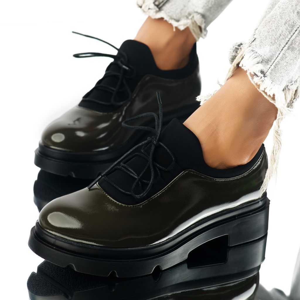 дамски ежедневни обувки Carlota зелено #7169M