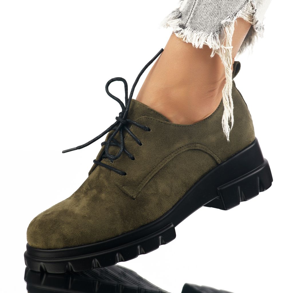дамски ежедневни обувки Coralia зелено #7172M