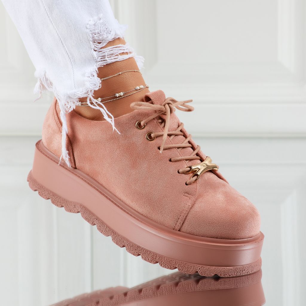 дамски ежедневни обувки Cassie розово #7378M