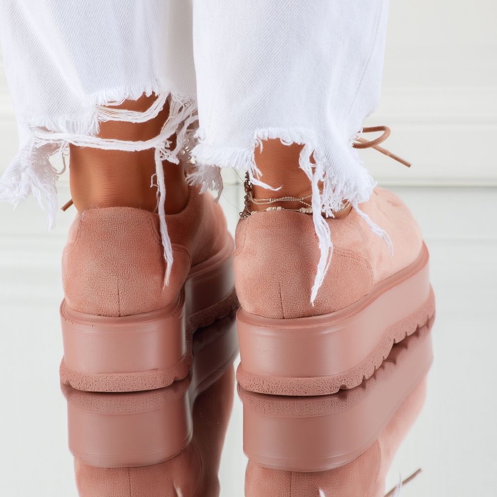 дамски ежедневни обувки Cassie розово #7378M