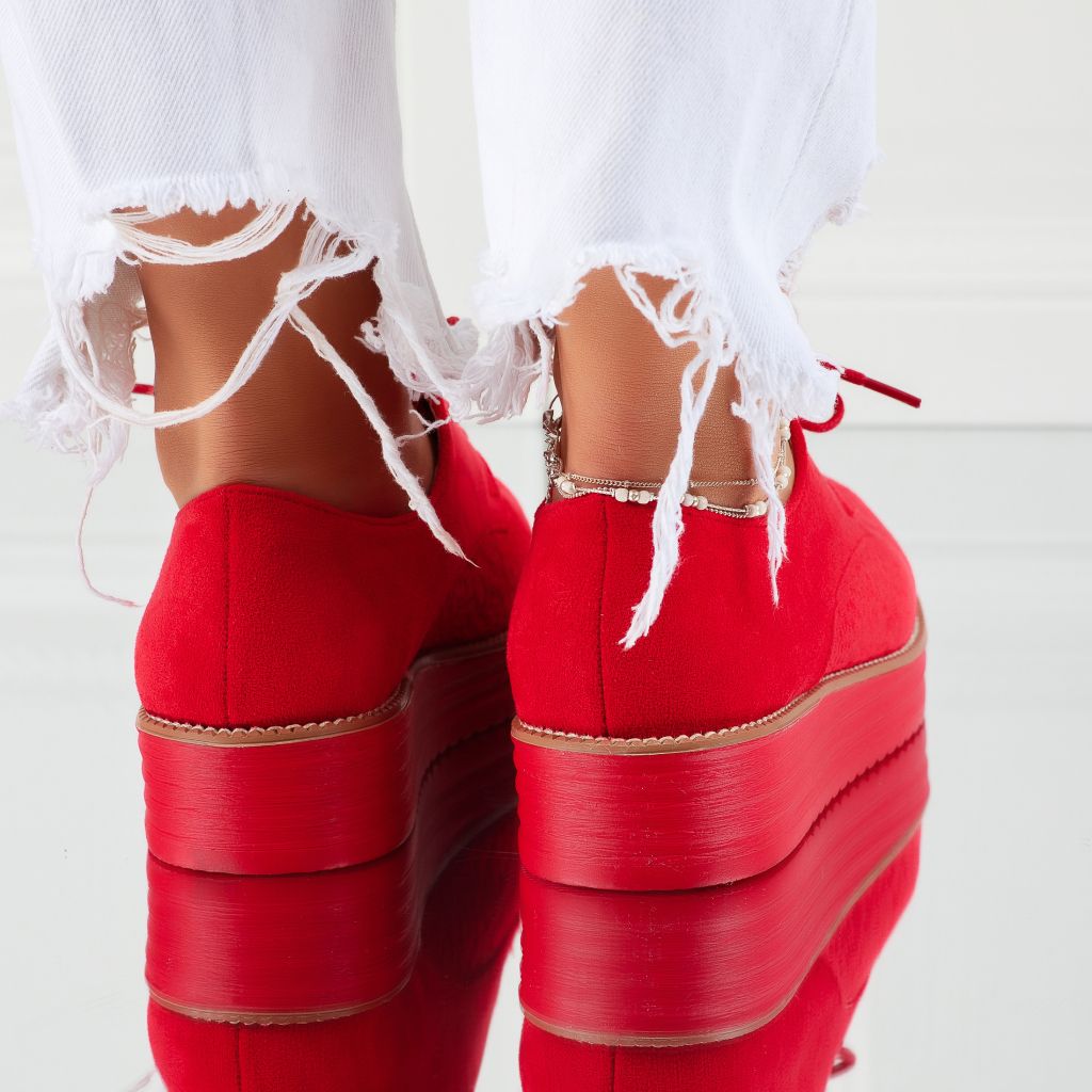 дамски ежедневни обувки Karol червен #7327M