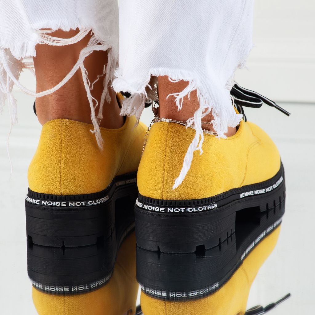 дамски ежедневни обувки Indira жълтоi #7408M