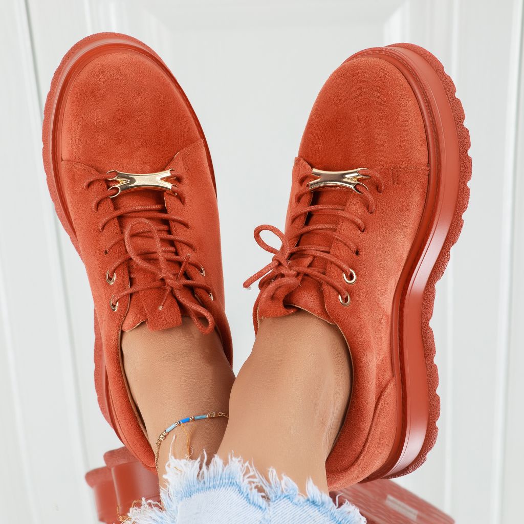 дамски ежедневни обувки Cassie оранжево #7376M