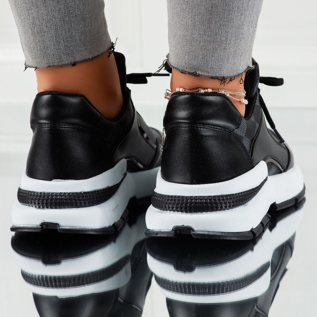 Дамски спортни обувки Edaline Черен #7456M