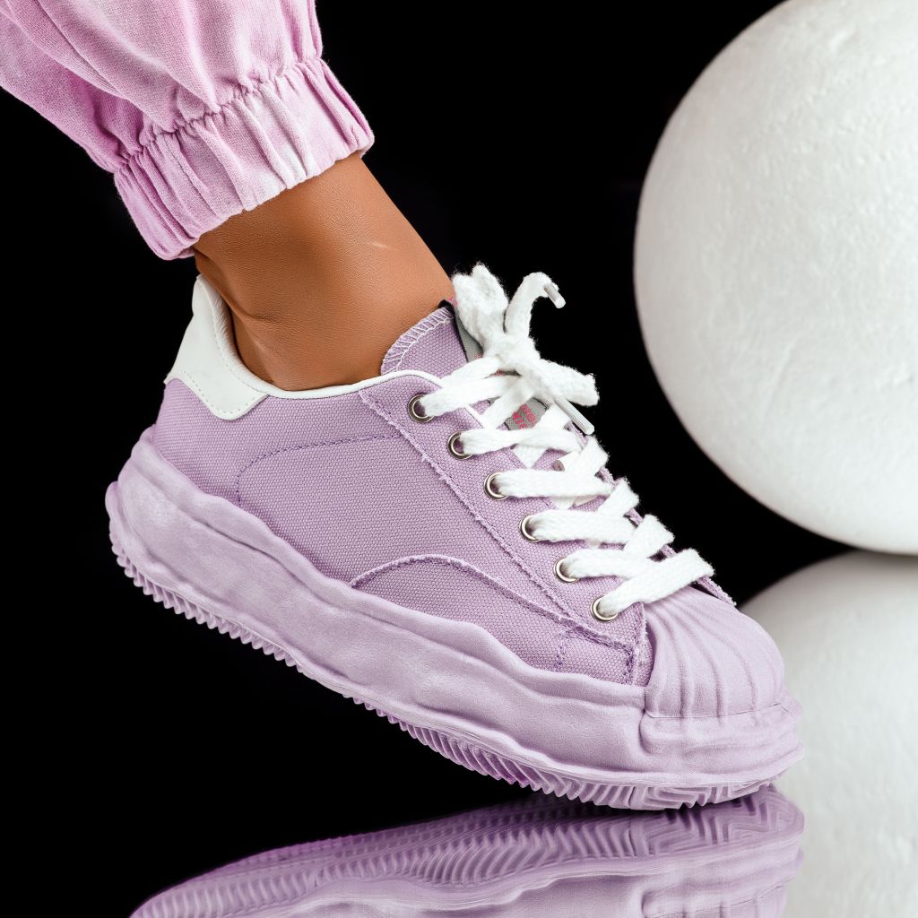 Дамски спортни обувки Crazy лилаво #7834M
