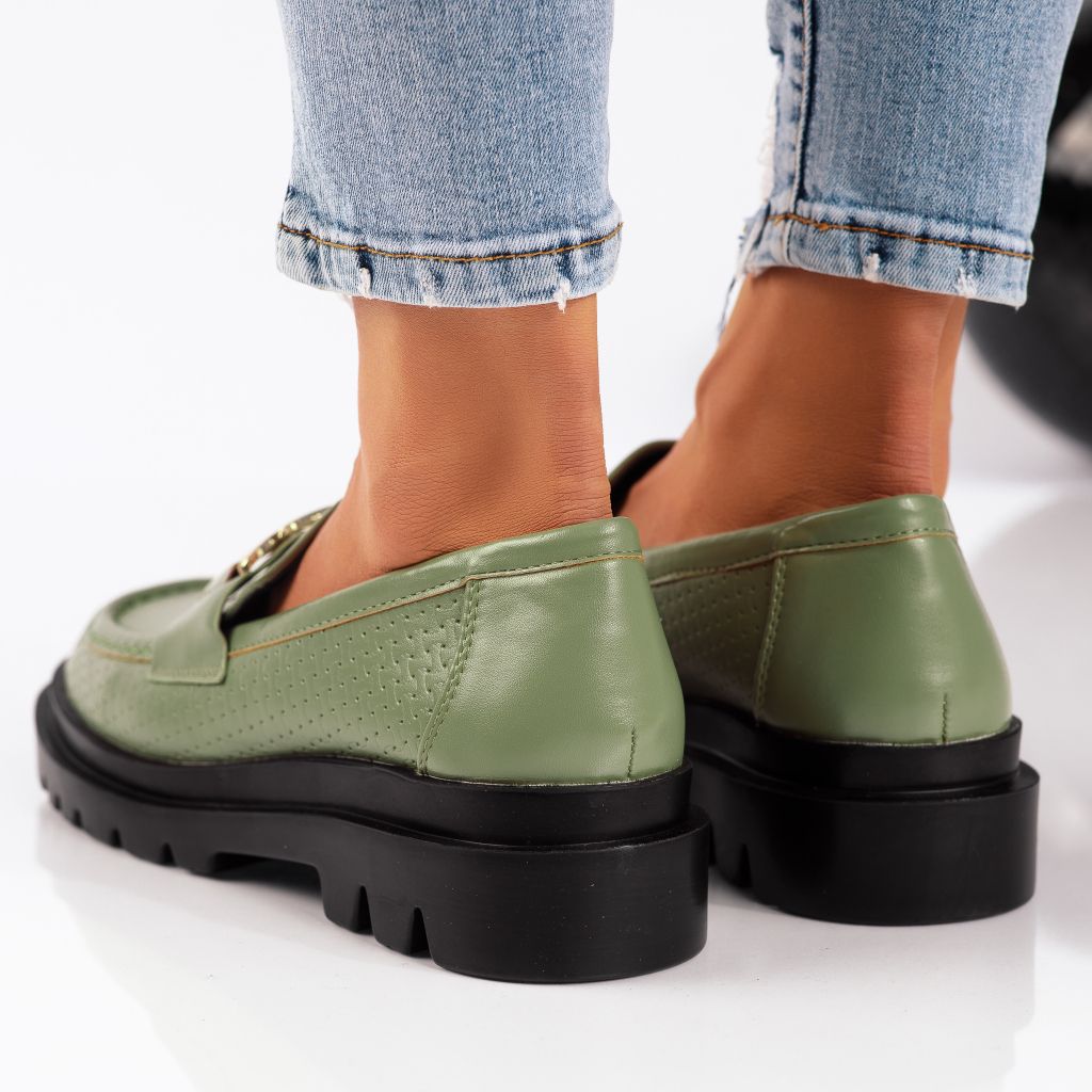 Ежедневни дамски обувки Jasmine зелено #9273