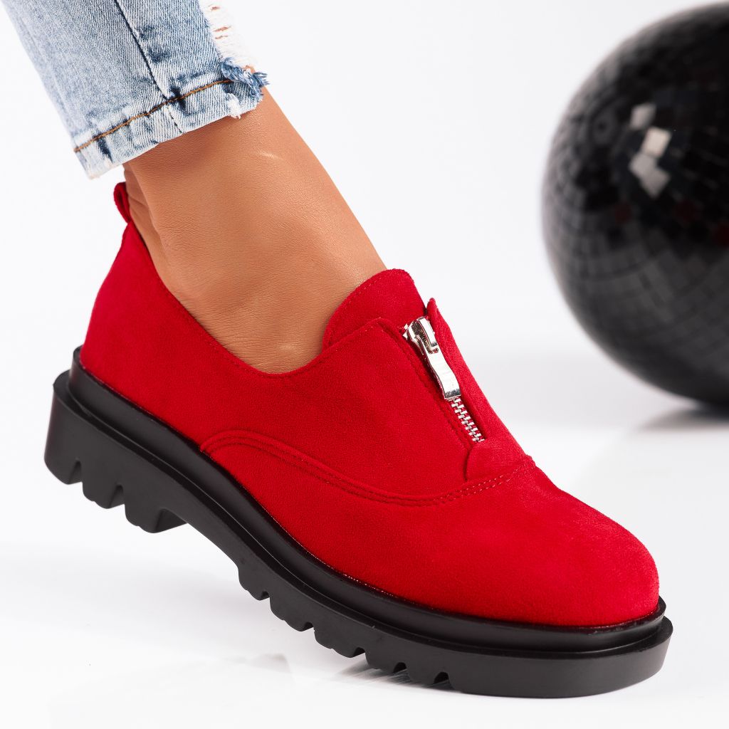 Ежедневни дамски обувки Melanie червен #9260