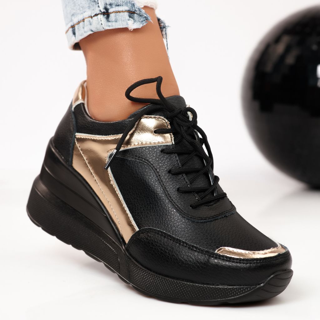 Спортни обувки от естествена кожа Taylor черен #9476