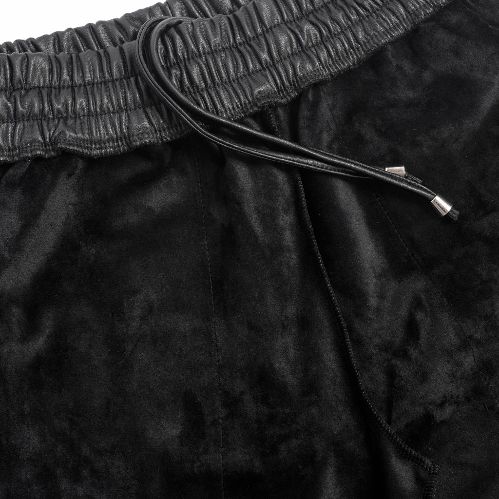 Дамски панталон от екологична кожа Nathalia Черен #A68