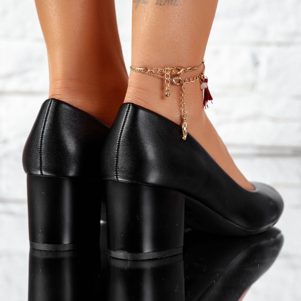 Дамски обувки с токчета Emotion Черен #9630