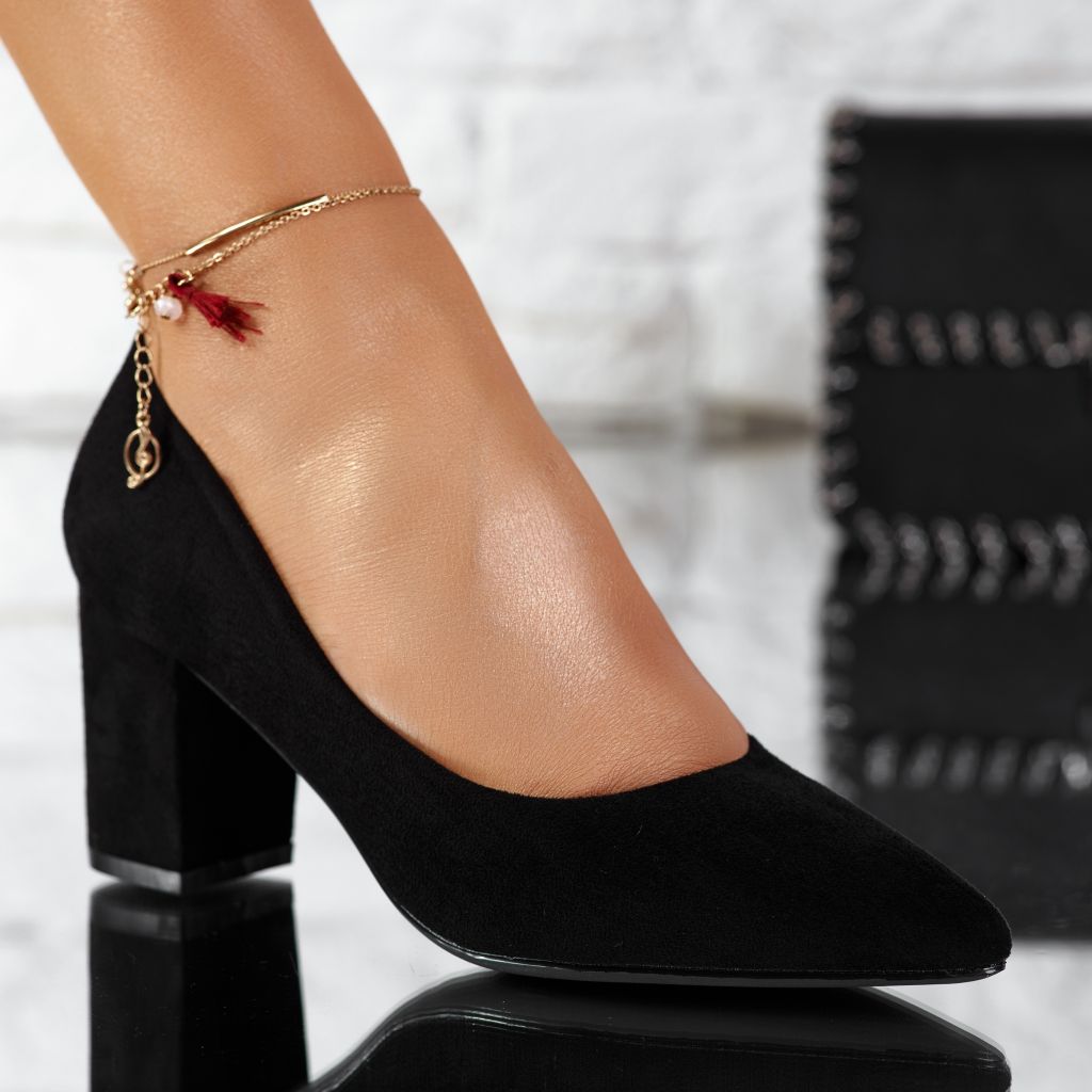 Дамски обувки с токчета Miller Черен #9640