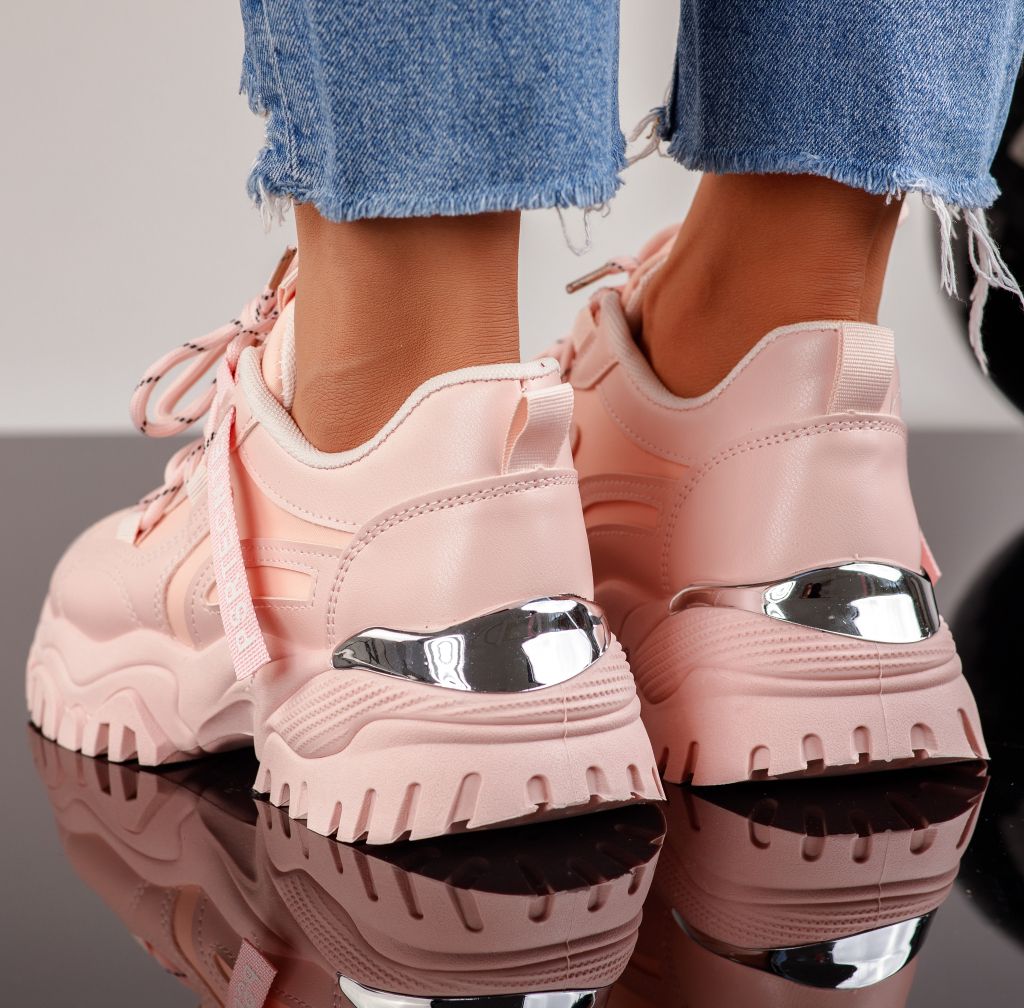 Дамски спортни обувки Kevin розово #9762