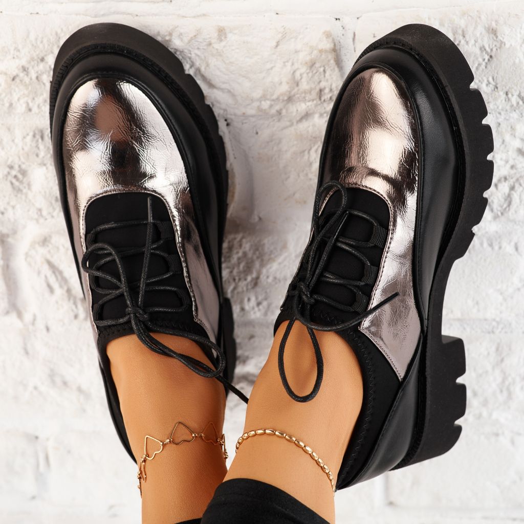 Ежедневни дамски сиви обувки Lopez # 9832