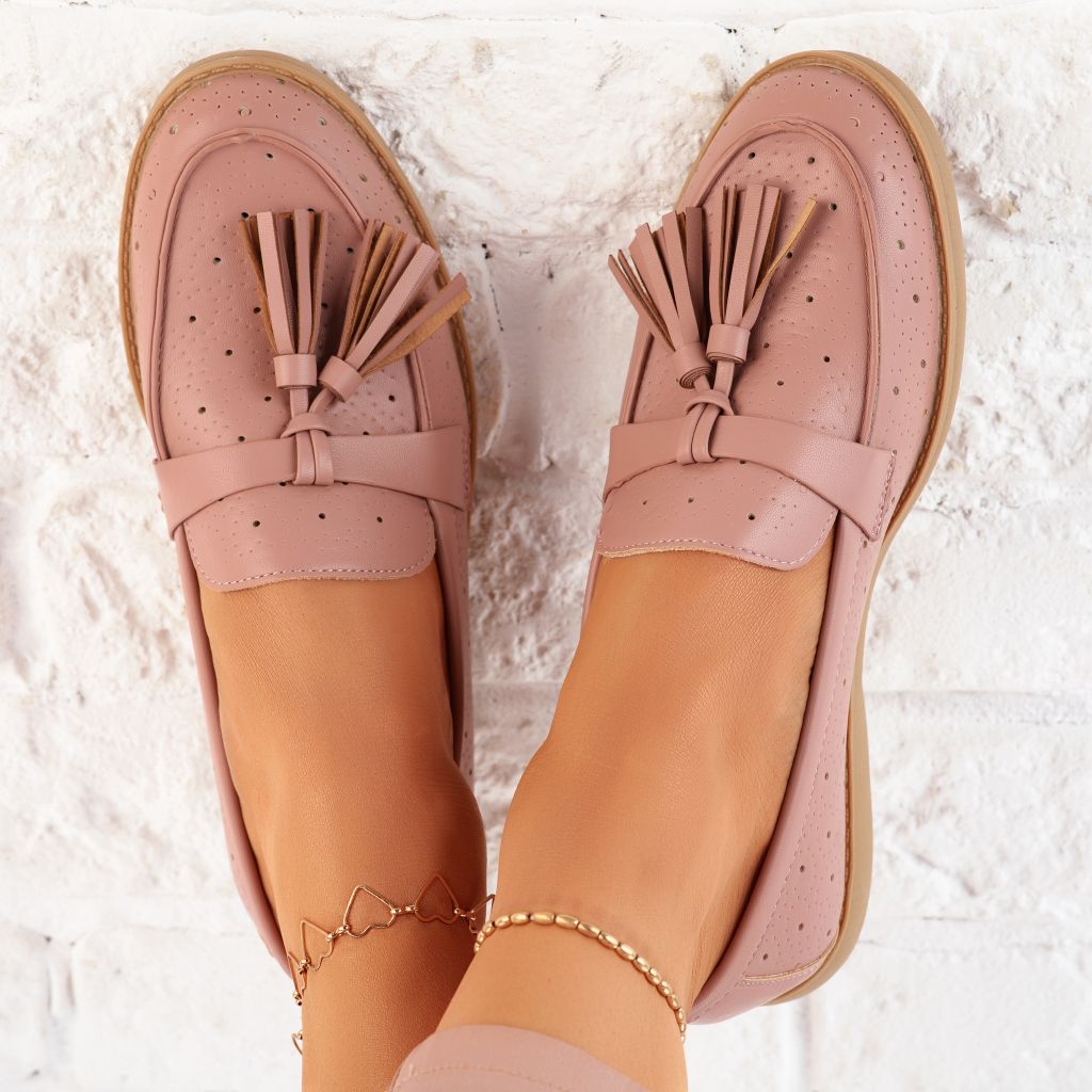 Ежедневни дамски обувки Charlotte розово # 9845