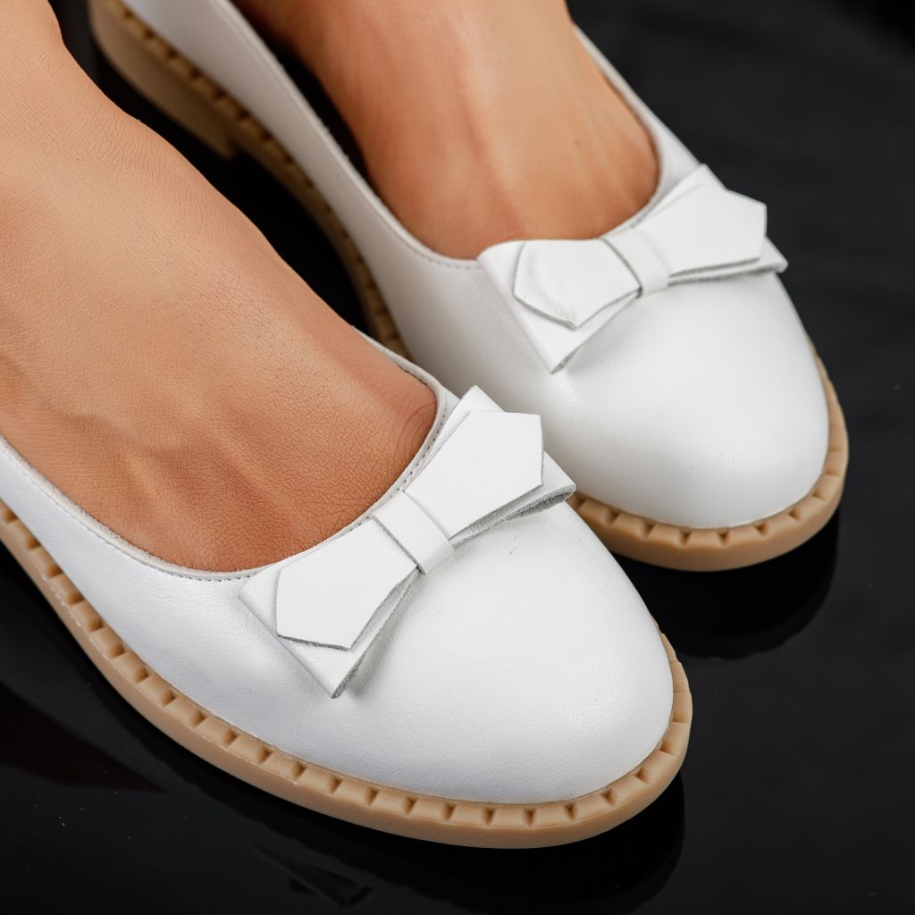Ежедневни дамски обувки Leah белина # 9858