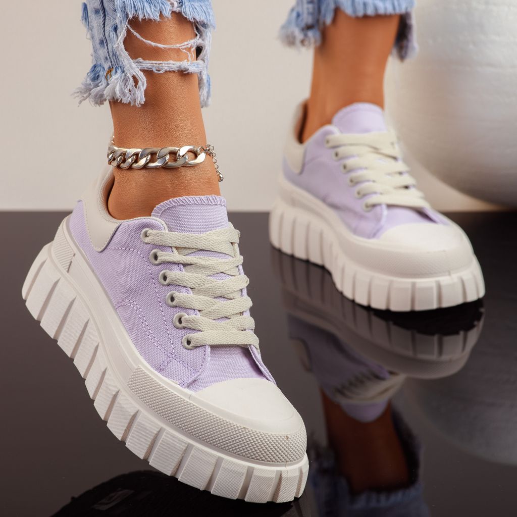  Дамски спортни обувки Elsie лилаво # 9978