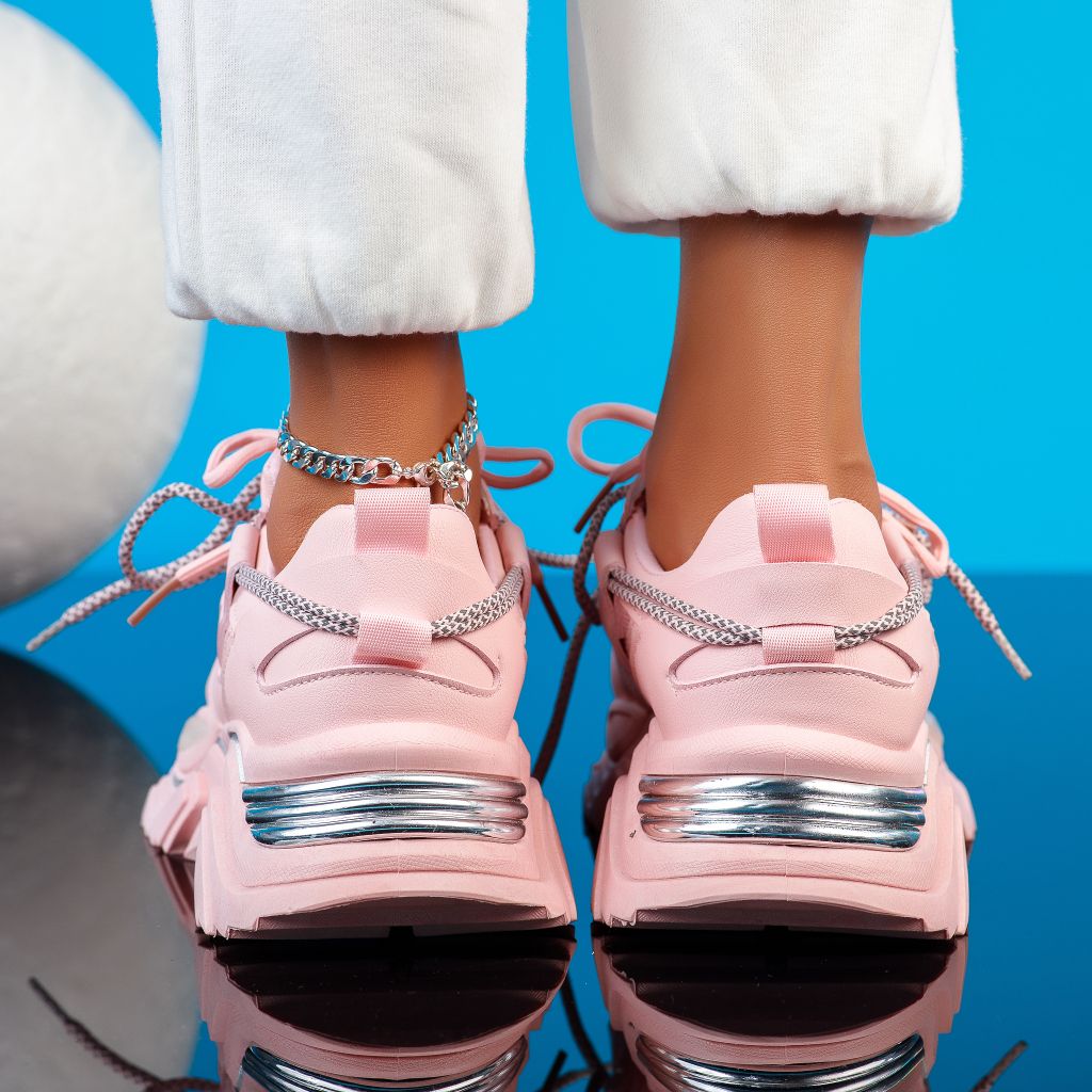 Дамски спортни обувки Viena Розово #12021