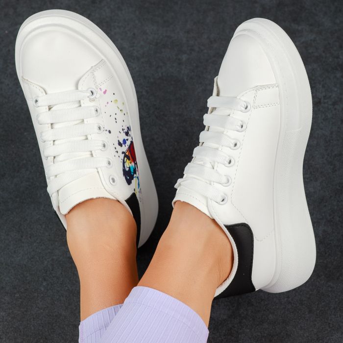Дамски спортни обувки Amelia Бяло/черен #13727