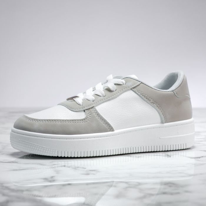 Дамски спортни обувки Lulu Бяло/Сив #13721
