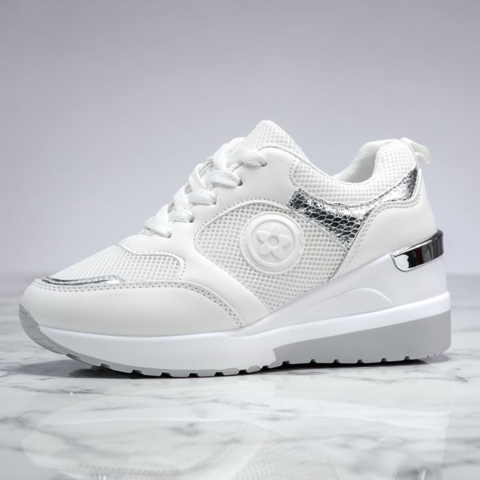 Дамски спортни обувки cu Platforma Archer Бяло #13704